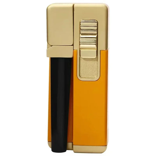 (Push Up Jumbo) Yellow Gold Last Drag Lighter